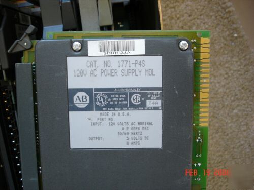 Ab plc-5/11B complete sys. w/1770-KF2 & prog sw,tested