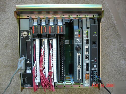 Ab plc-5/11B complete sys. w/1770-KF2 & prog sw,tested