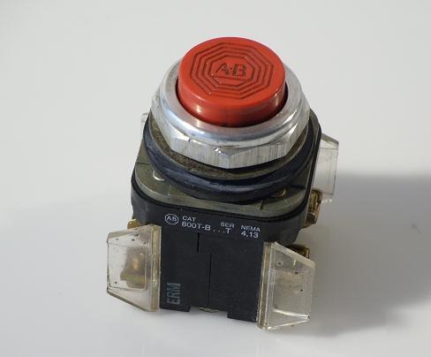 Allen bradley 800T-b ser.t red pushbutton