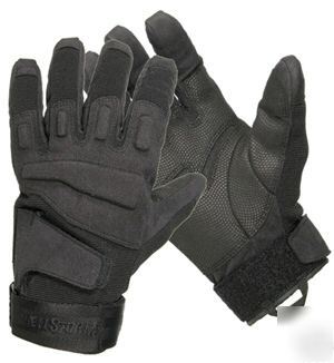 Blackhawk hellstorm solag black full finger gloves sm