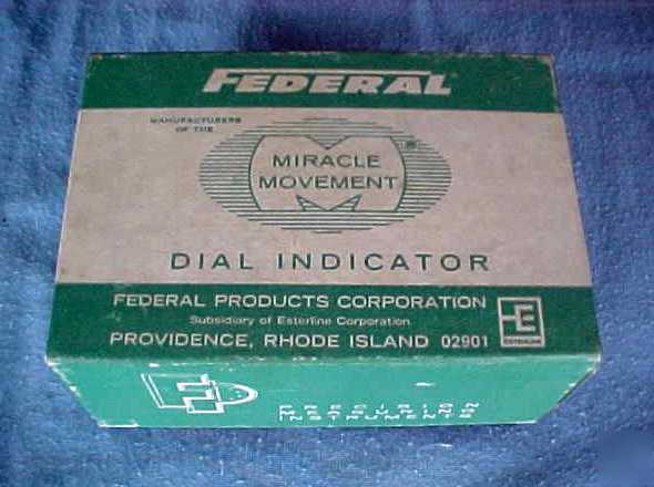 Federal C81S large face dial indicator 0 to 1 in 2DIAL