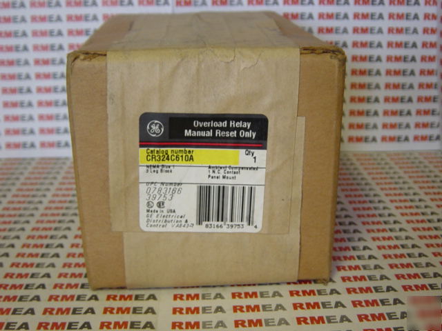 General electric CR324C610A overload relay ge 