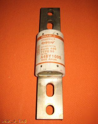 Gould shawmut A4BY1000 fuse A4BY-1000 amp-trap used