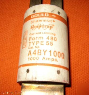 Gould shawmut A4BY1000 fuse A4BY-1000 amp-trap used