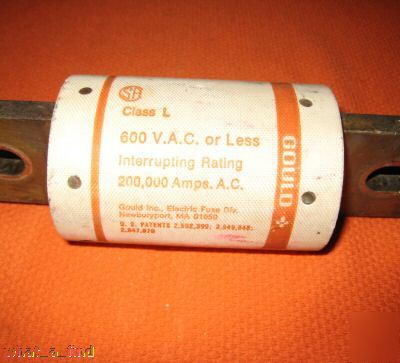 Gould shawmut A4BY1000 fuse A4BY-1000 amp-trap used