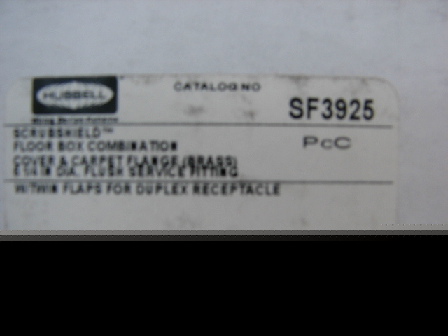 Hubbell scrubshield floor box combination cover