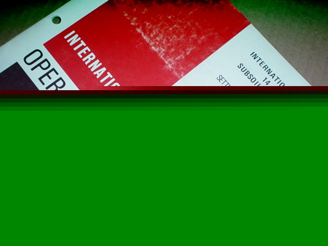 Ih 14 subsoil chisel operator manual