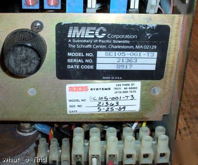 Imec pacific SC105-001-T3 servo drive controller