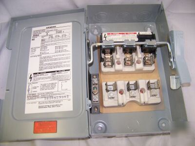 Ite siemens JN422 safety switch 60 am 240V disconnect