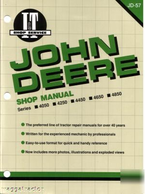 John deere 4050 thru 4850 tractor workshop manual