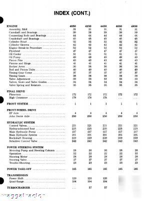 John deere 4050 thru 4850 tractor workshop manual