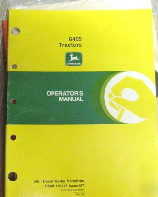 John deere 6405 tractor operator jd owners manual