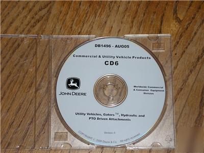 John deere gator repair manual on cd amt hpx th ts tx