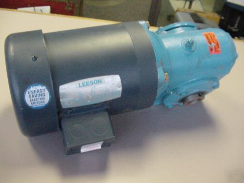 Leeson 1HP motor with morse gear/speed reduction motor