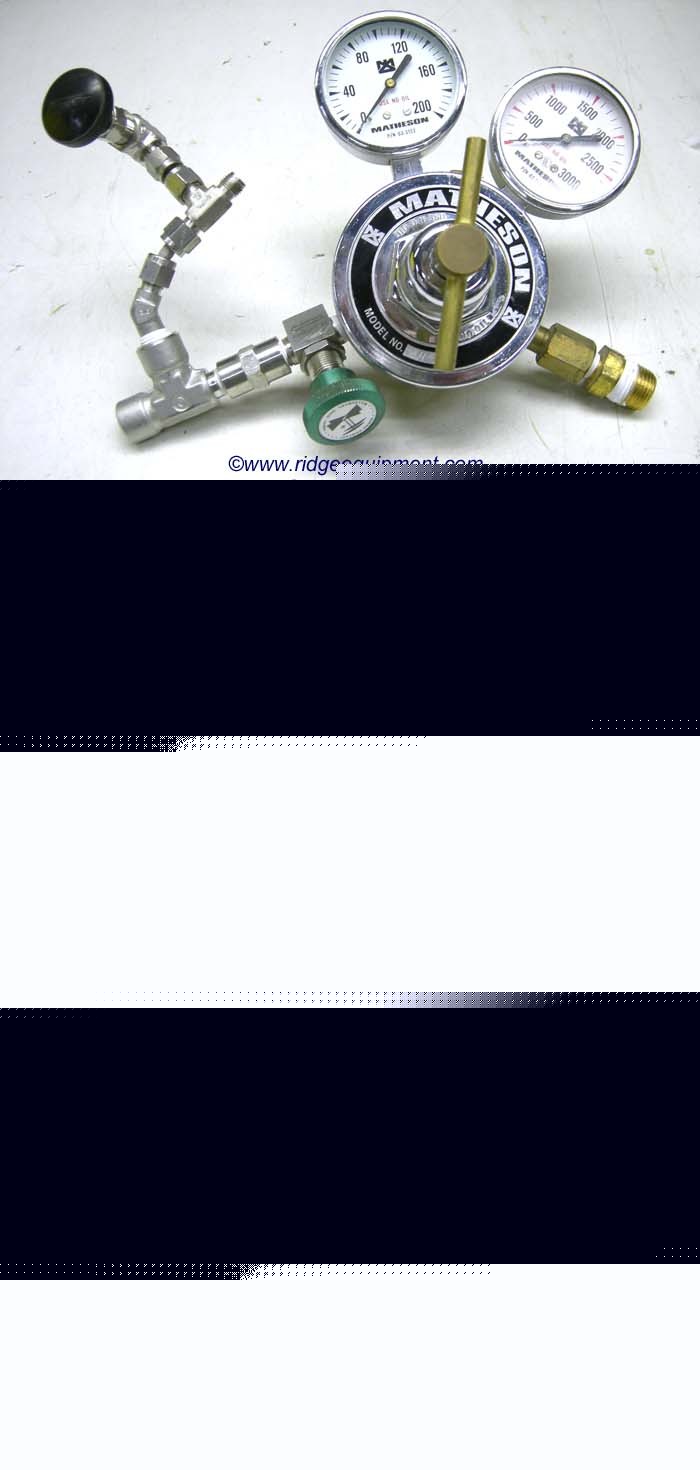 Matheson general purpose regulator w/ 2 psi gauges