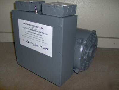 New 71/2 hp rotary phase converter heavy duty