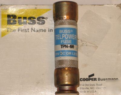 New bussmann tpn-60 170VDC 60A fuses free shipping