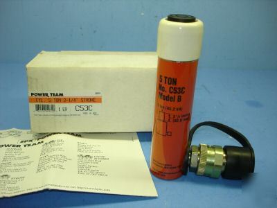 Power team C53C 5 ton hydraulic spring return cylinder