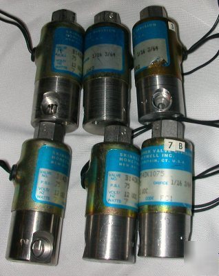 Skinner/honeywell valve lot of 6 B14DX43/B14DK1075