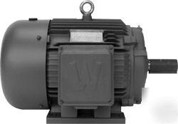 1 hp three phase motor 143 t frame 1800 rpm tefc