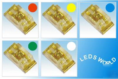 100PCS of 0603 smd chip leds,20PCS each color