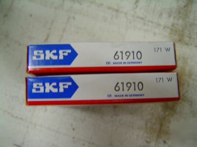 2 skf deep groove ball bearings 61910