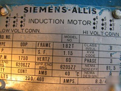 Dayton electric motor 3ND27M 1/2 hp #21