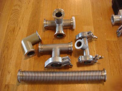 Edwards, nupro, mdc vacuum system lot, isolation valves