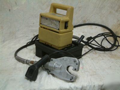 Enerpac hydraulic pump & dieless crimper head greenlee