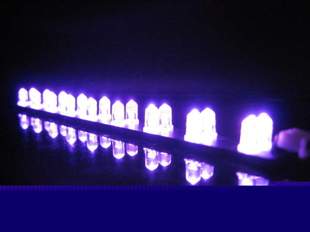 F s/h 180MM rigid led strip w/18PCS ultrabright purple