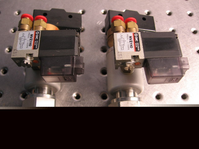 G22322 two smc NVZ110 solenoid valve assemblies