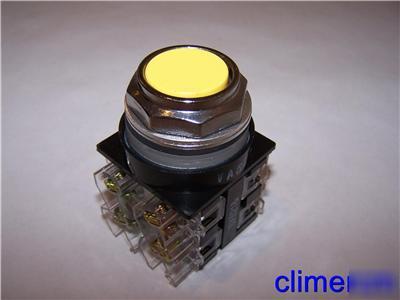 Ge CR104 CR104PBG92E1 yellow oiltight pushbutton 