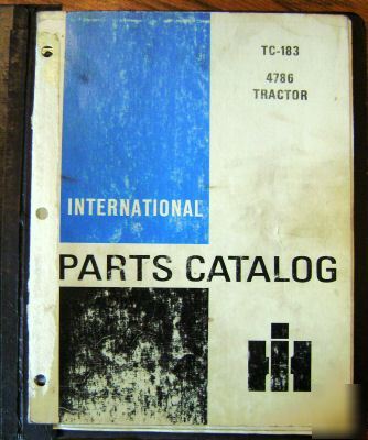 Ih 4786 tractor parts catalog book manual international