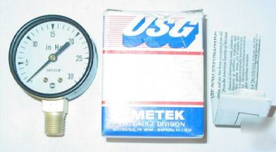 New ametek usg V500 30-0 hg vacuum gauge - 1/4