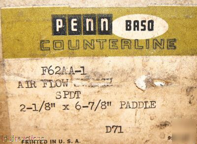 Penn counterline air flow spdt F62AA paddle switch 