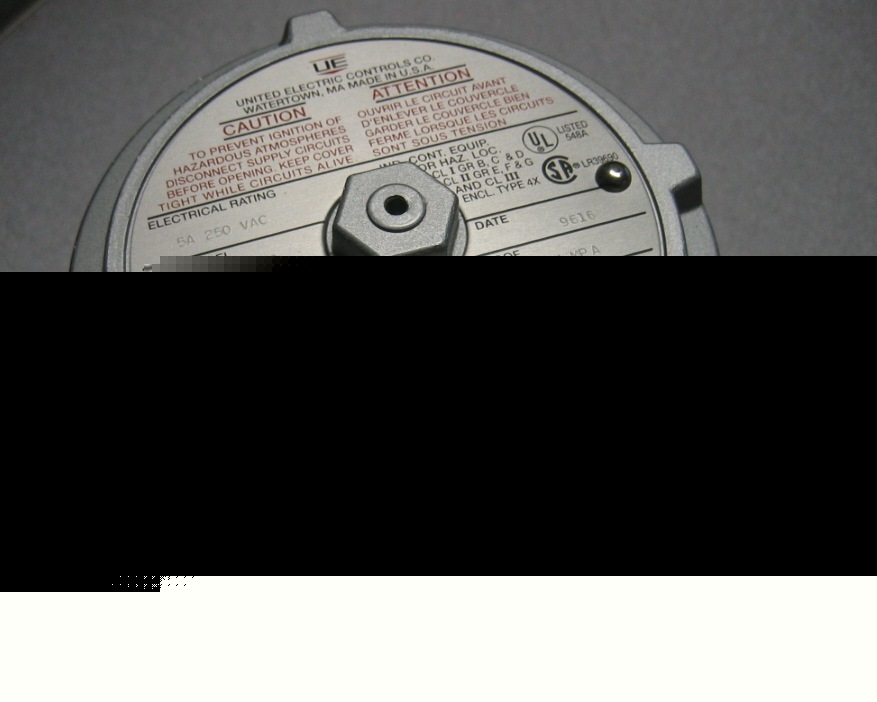 United electric controls/pressure switch/H122-376-0500