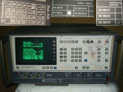 Wandel & goltermann pcm channel measurement set pcm-4