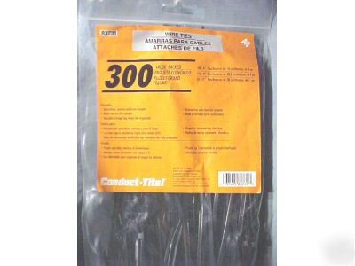 300 asst blk nylon wire ties for home, auto, & marine