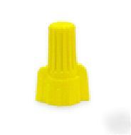 (500) P11 yellow wing winged wire nut connector