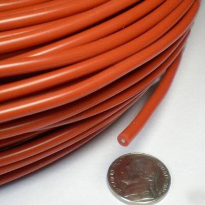 5FT. 15KVDC 17AWG red high voltage wire cable stranded