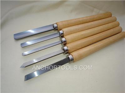 5PC wood lathe chisel set ( wood turing lathe tools )