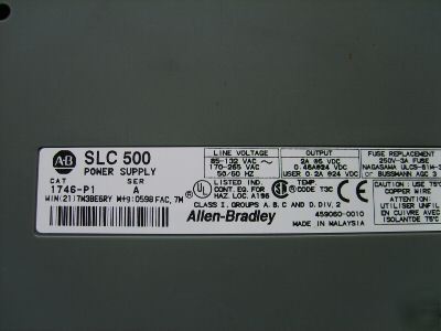 Allen bradley slc 500 with 5/01 processor