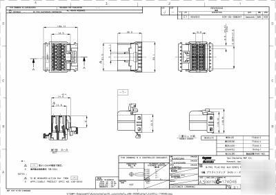 Amp pn 174046-2 multilock connector 16 pos.