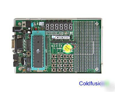 Burner free 8051/8052 microcontroller evaluation board