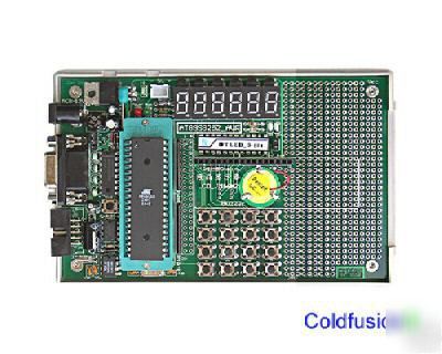 Burner free 8051/8052 microcontroller evaluation board