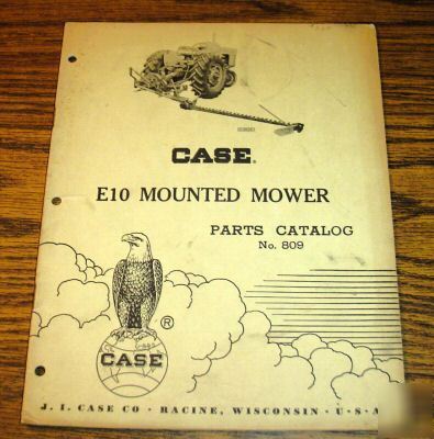Case 211B - 351 tractor E10 mower parts catalog manual
