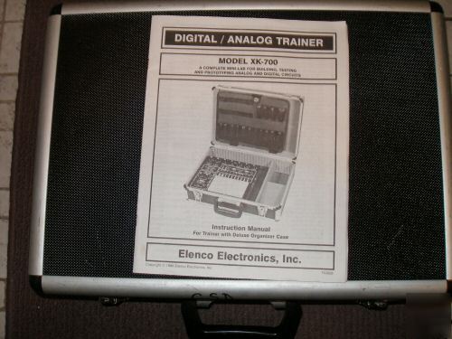 Elenco analog/digital trainer xk-700 mini lab circuits
