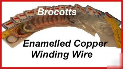 Enamelled copper winding wire, class h - 0.1MM x 140MTR