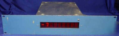 Litton built counter 9 led 7 segment diplays 5 vdc p.s.