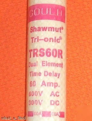 New shawmut trs-60-r tri-onic fuse TRS60R frs-r-60